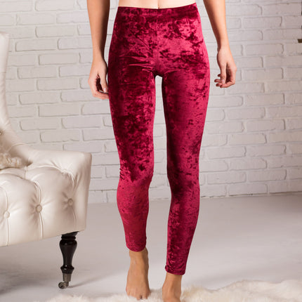 Trending Velvet Leggings ( 827VEL002 ) CLEARANCE