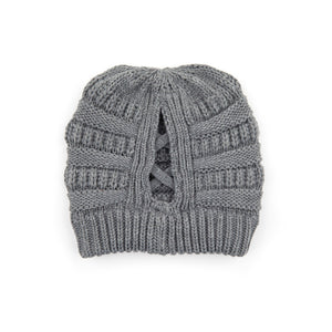 CC Criss-Cross Pony Beanie ( CCB-1 )