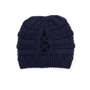 CC Criss-Cross Pony Beanie ( CCB-1 )