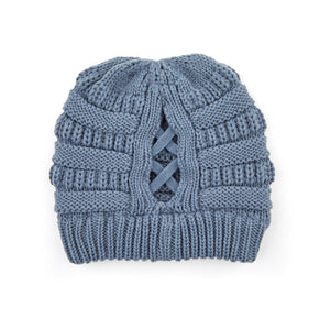 CC Criss-Cross Pony Beanie ( CCB-1 )