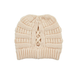 CC Criss-Cross Pony Beanie ( CCB-1 )