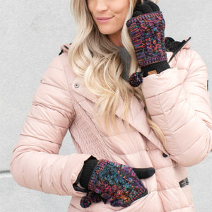 CC Touchscreen Glove w/ Cuff & Pom ( CG-6242POM )