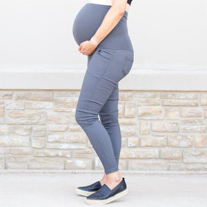 Twill Maternity Stretchy Jeggings ( MT-D002 )