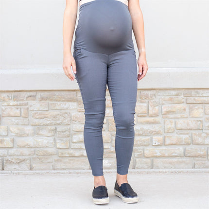 Twill Maternity Stretchy Jeggings ( MT-D002 ) CLEARANCE