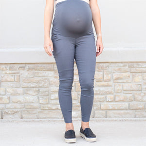 Twill Maternity Stretchy Jeggings ( MT-D002 )