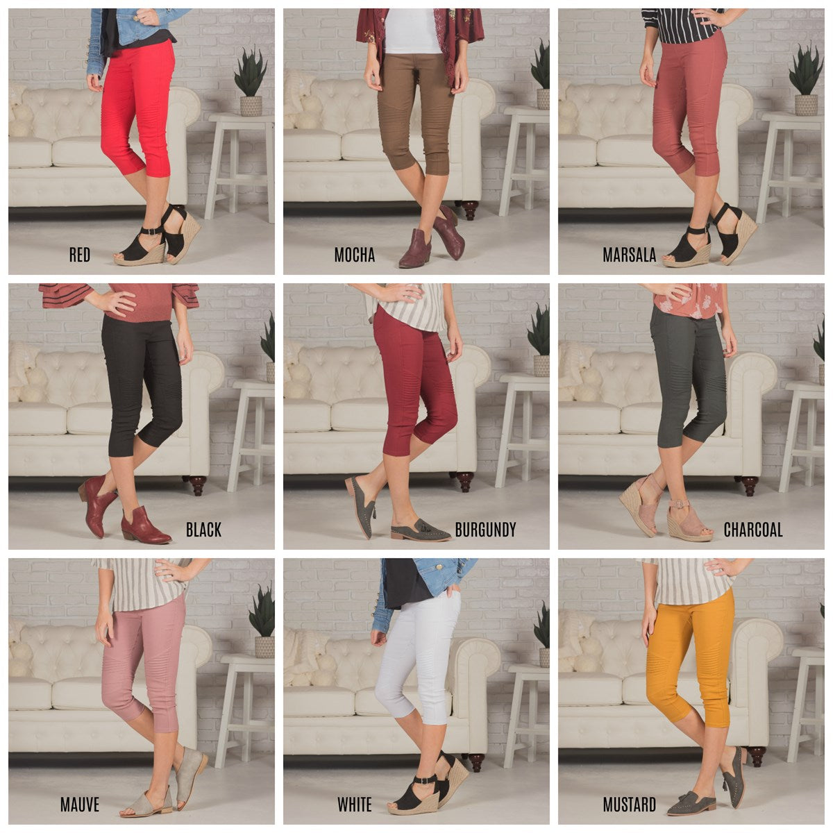 Moto Capri Jeggings | 4 Sizes ( MT01-CAPRI )