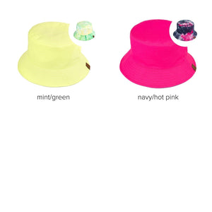 CC Kids Reversible Tie-Dye Bucket Hat ( KIDS-2176 ) ( ST-2176 )