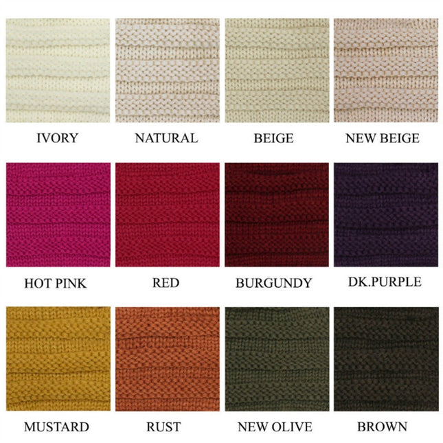 CC Slouchy Yarn Pom Beanie ( HAT-100POM )