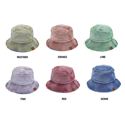 CC Stone Washed Denim Bucket ( BK-3920 )