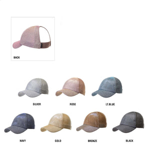 CC Metallic Stretchy Pony Cap ( BT-790 )