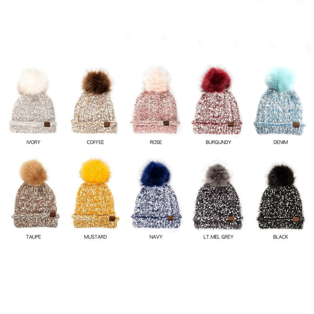 CC Speck Lined Beanie ( HAT-1825 )