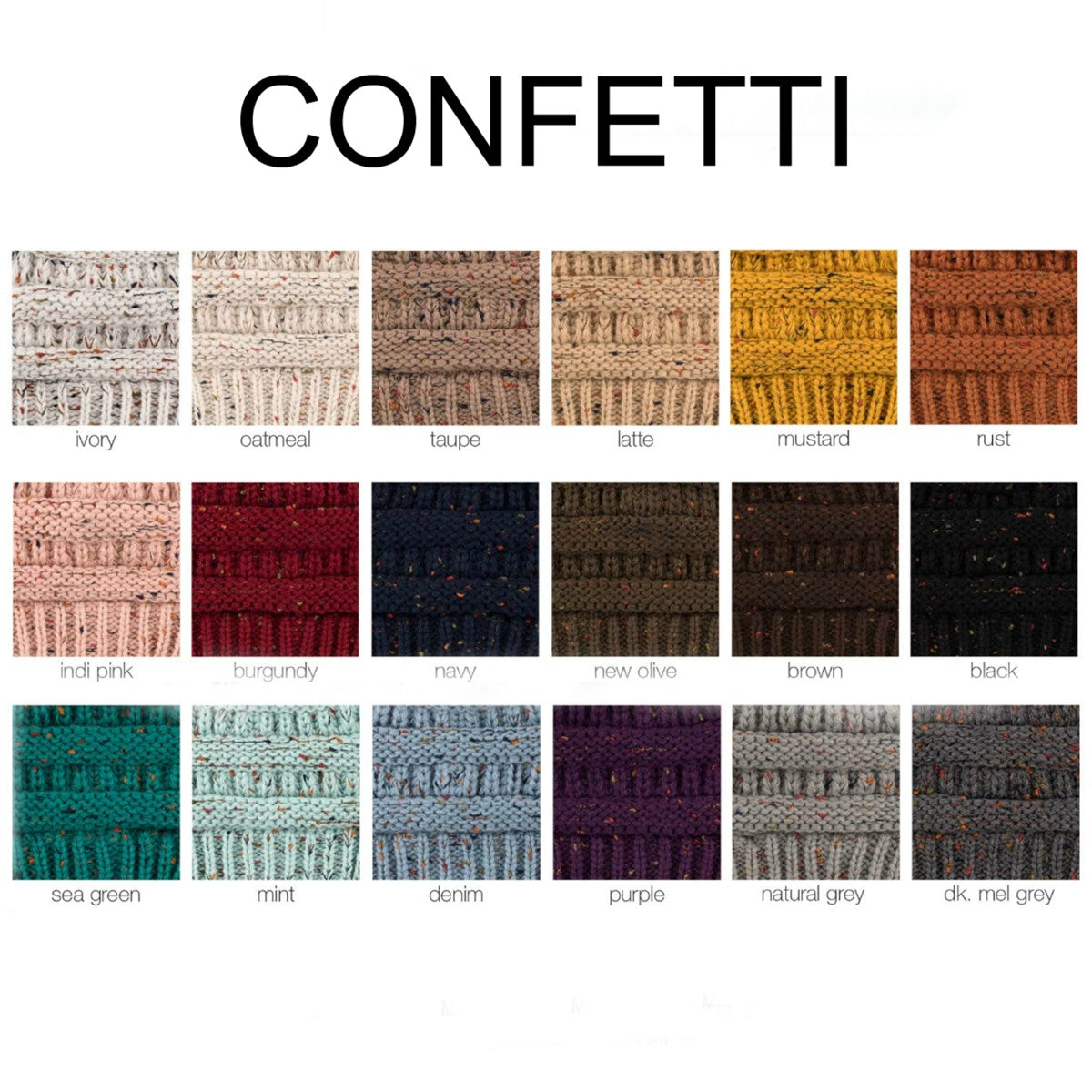 CC Cozy Confetti Beanies ( HAT-33 )