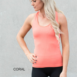 Mid-Length Racerback Tank | Ribbed