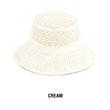 CC Eyelet Knit Bucket Hat ( BK-3968 )