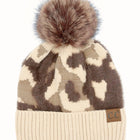 CC Chenille Camo Abstract Print Beanie ( HAT-4005 )