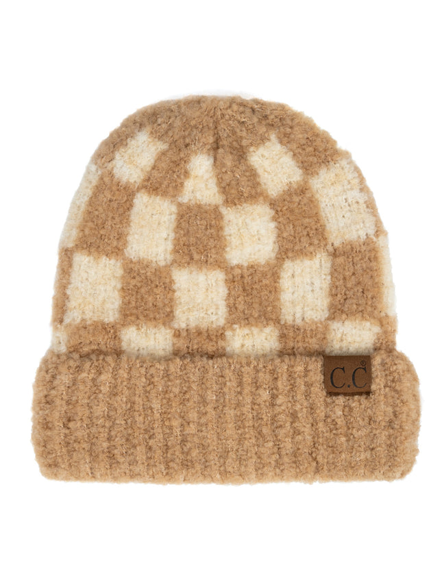CC Check Boucle Oh So Soft Beanie ( HAT-4011 )