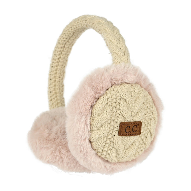 CC Cable Knit Earmuffs ( EM-3661 )