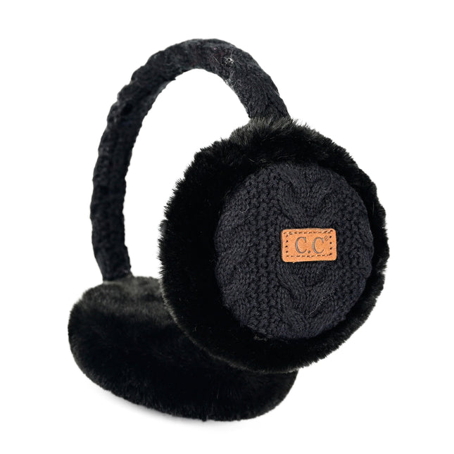 CC Cable Knit Earmuffs ( EM-3661 )