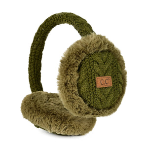 CC Cable Knit Earmuffs ( EM-3661 )