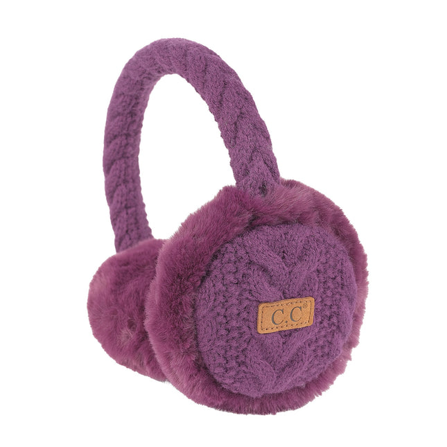 CC Cable Knit Earmuffs ( EM-3661 )