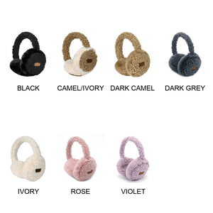 CC Faux Fur Sherpa Earmuffs ( EM-3667 )