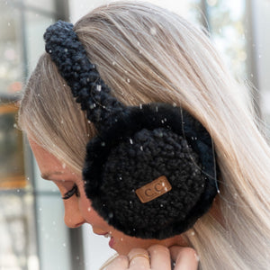 CC Faux Fur Sherpa Earmuffs ( EM-3667 )