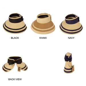 Easy Rollable Straw Visor Hat ( FH-109 )