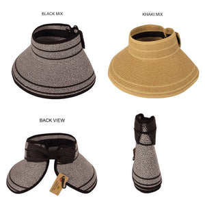 Easy Rollable Straw Visor Hat ( FH-109 )