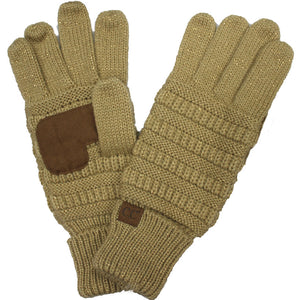 CC Cozy Metallic Tech Screen Gloves ( G-20M )