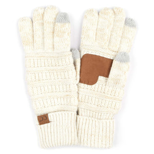 CC Cozy Metallic Tech Screen Gloves ( G-20M )