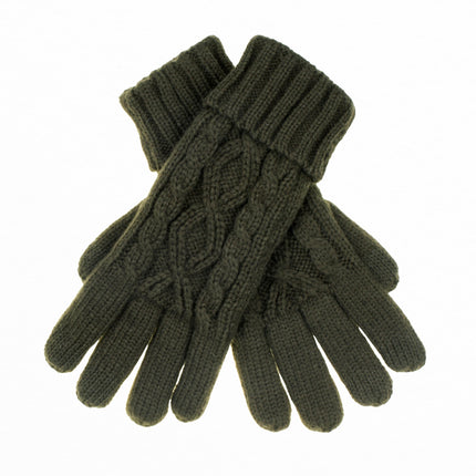 CC Cable Knit Fleece Lined Gloves ( G-707 )