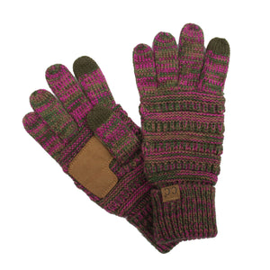 CC Multi Color Touchscreen Gloves 4-Tone ( G-816 )