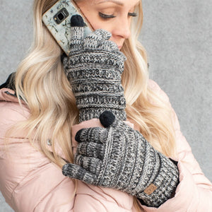 CC Multi Color Touchscreen Gloves 4-Tone ( G-816 )