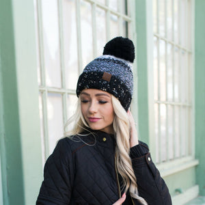 CC Yarn Pom Detailed Beanie ( HAT-2214 )