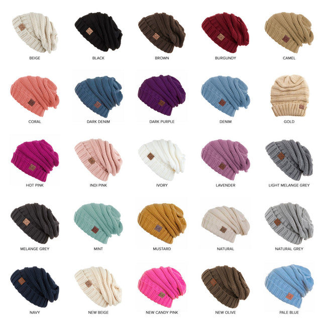 CC Minimalist Slouch Beanie ( HAT-100 ) ( HAT-6242 )
