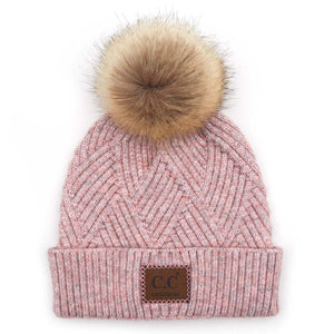 CC Kids Criss-Cross Suede Patch Beanie ( KIDS-2060 ) ( HAT-2060 )