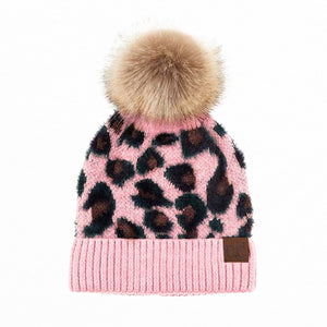 CC Kids Leopard Beanie ( KIDS-2061 ) ( HAT-2061 )