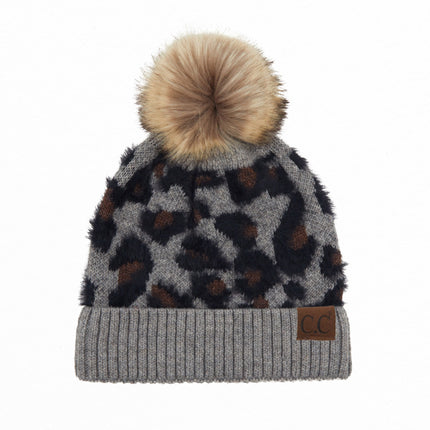 CC Cashmere Like Leopard Beanie ( HAT-2061 )