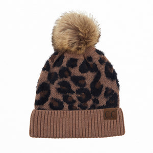 CC Kids Leopard Beanie ( KIDS-2061 ) ( HAT-2061 )