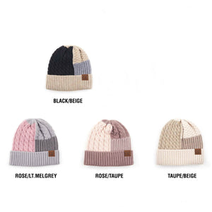 CC Multi-Color Blocking Beanie ( HAT-2065 )