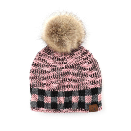 CC Fire Cozy Buffalo Plaid Beanie ( HAT-2083 )