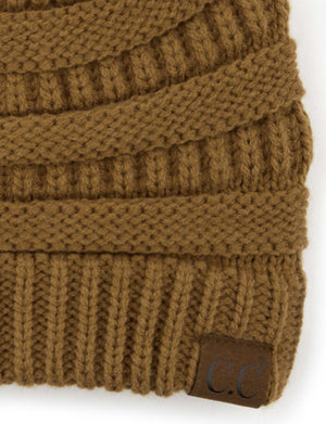 CC Trending Beanie w/ Tan Pom ( HAT-43 )