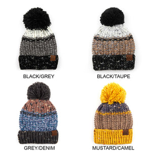 CC Yarn Pom Detailed Beanie ( HAT-2214 )