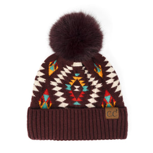 CC Southwest Print Beanie ( HAT-3001 )