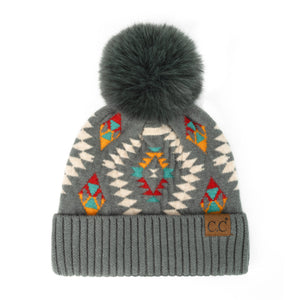 CC Southwest Print Beanie ( HAT-3001 )