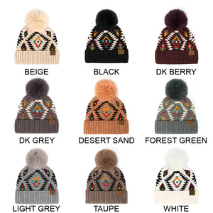 CC Southwest Print Beanie ( HAT-3001 )