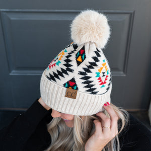 CC Southwest Print Beanie ( HAT-3001 )