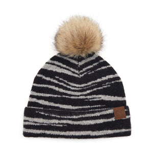 CC Animal Print Beanie ( HAT-3607 )