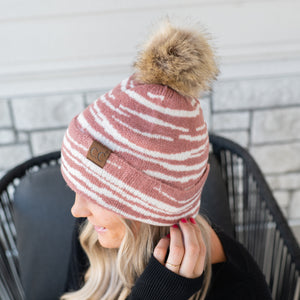 CC Animal Print Beanie ( HAT-3607 )