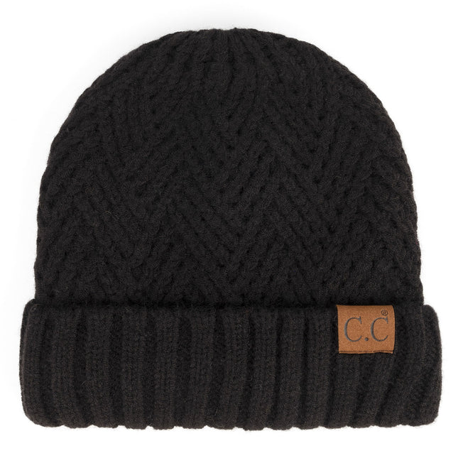 CC Lined Wool Beanie | Quality Non-Pill ( HAT-4000 )